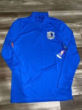 NBA Dallas Mavericks Royal Blue Quarter-Zip Pullover